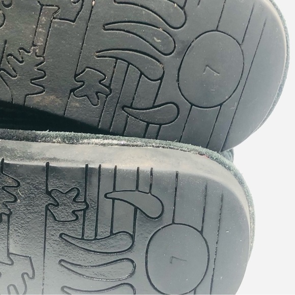 Bearpaw black suede with blue specs winter fashion boots Abigail Size 7 - Picture 8 of 11